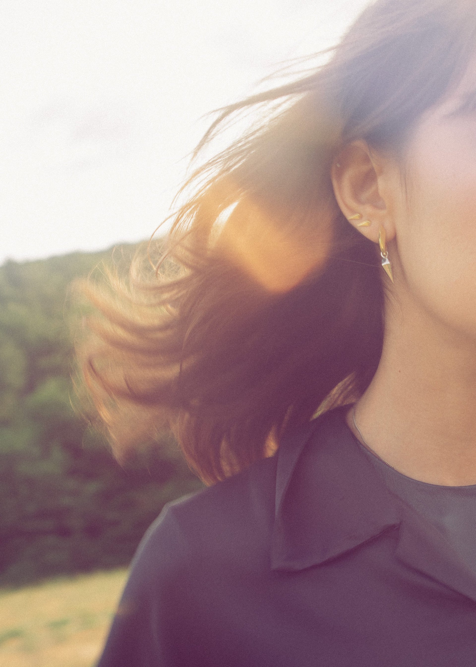 Gleam Stud Earrings Silver