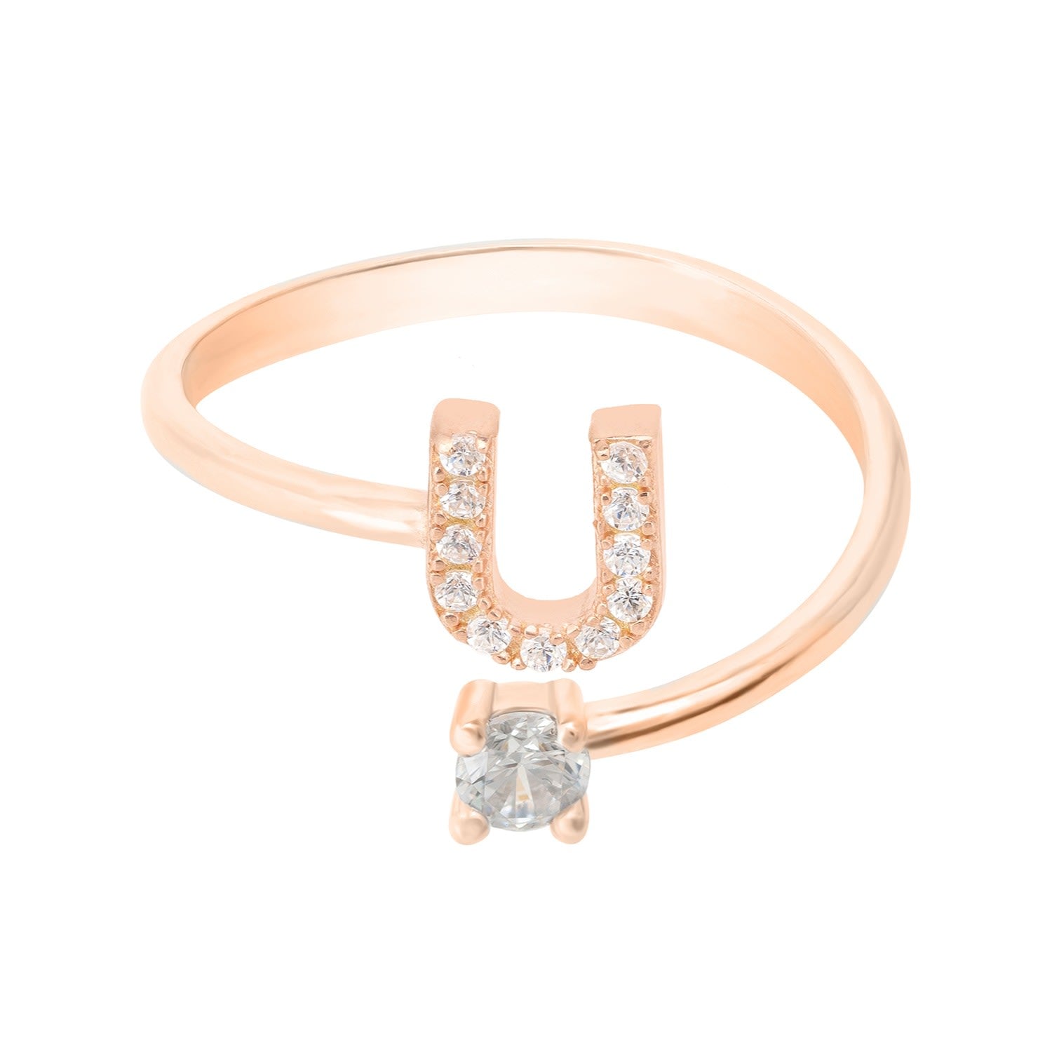Initial Ring Rosegold U