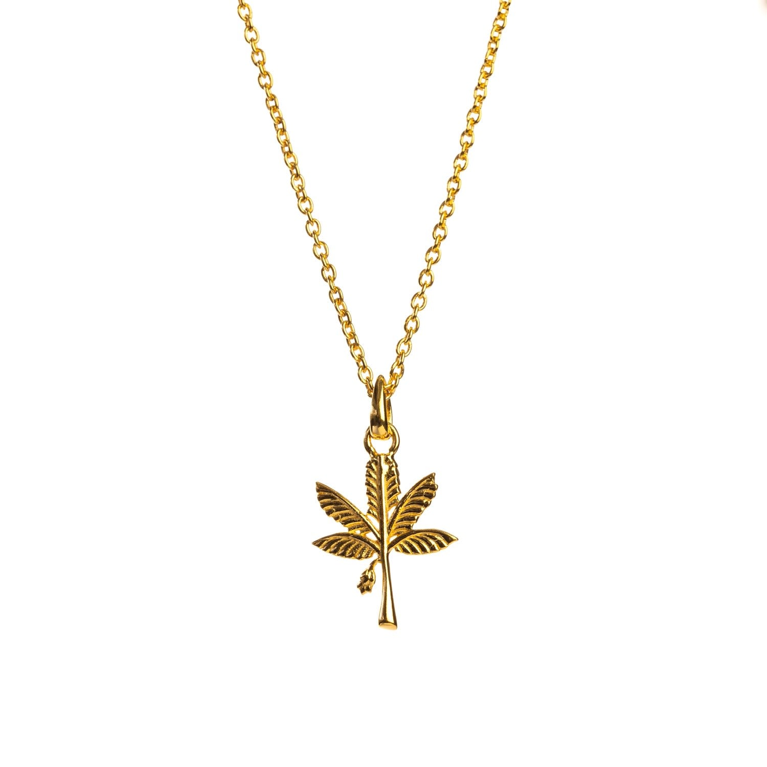 Goan Tree Charm Necklace - Gold Vermeil