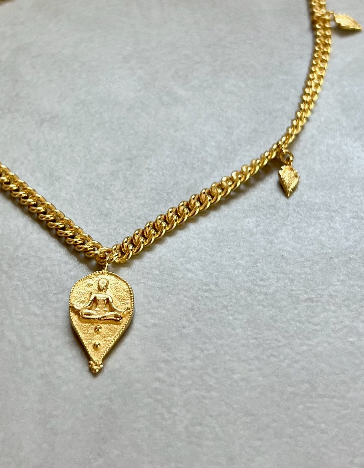 Goddess Durga Necklace - Gold Plated