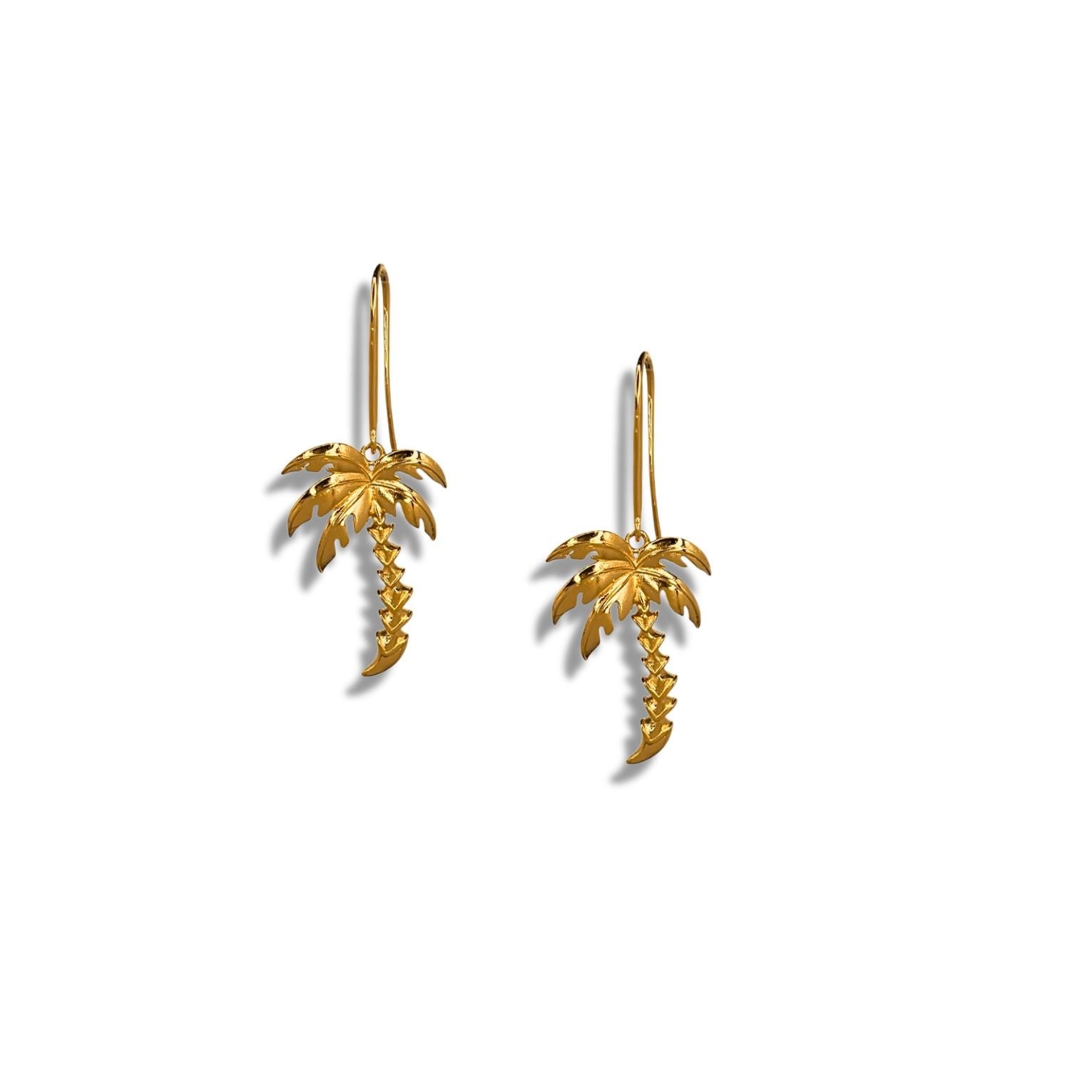 Gold Angeleno Palm Hook Earrings