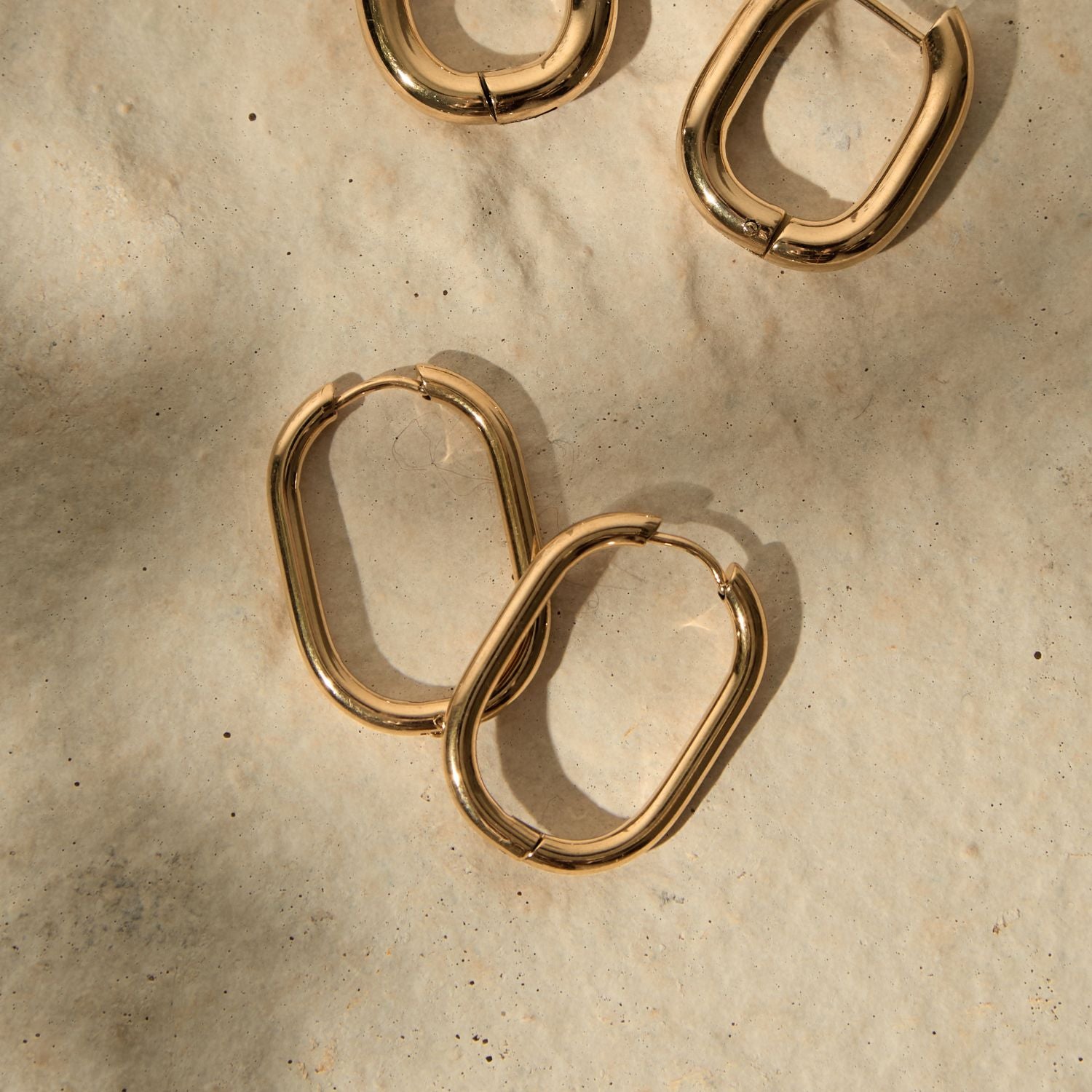 Gold Asha Hoops