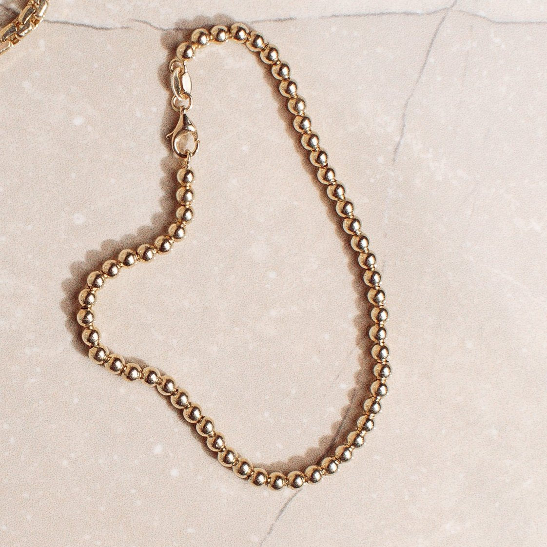 Gold Ball Bead Bracelet