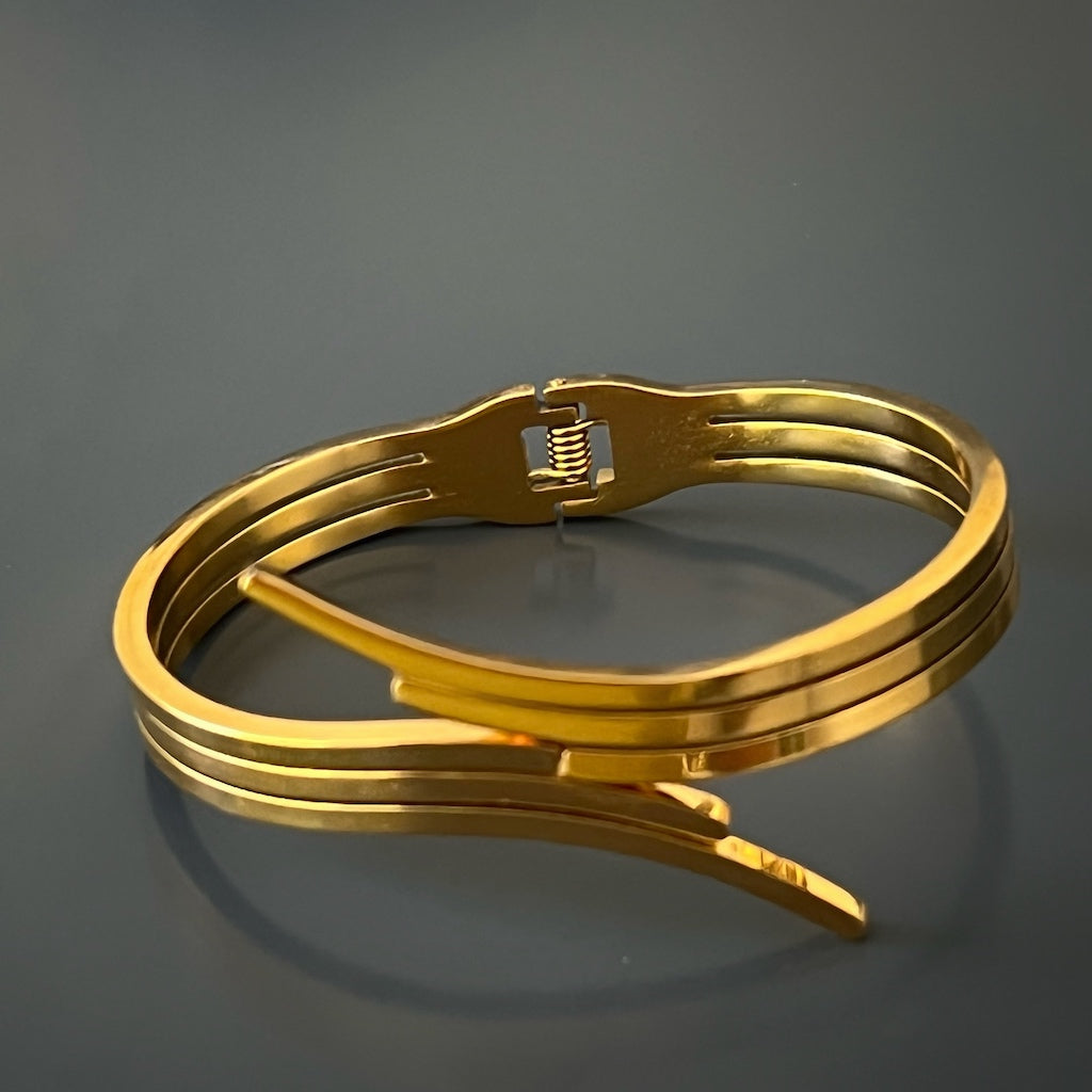 Gold Bangle Bracelet - Gold