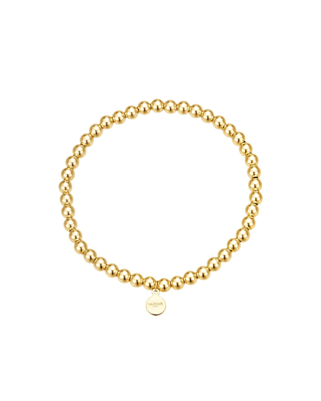 Gold Beaded Stretch Bracelet