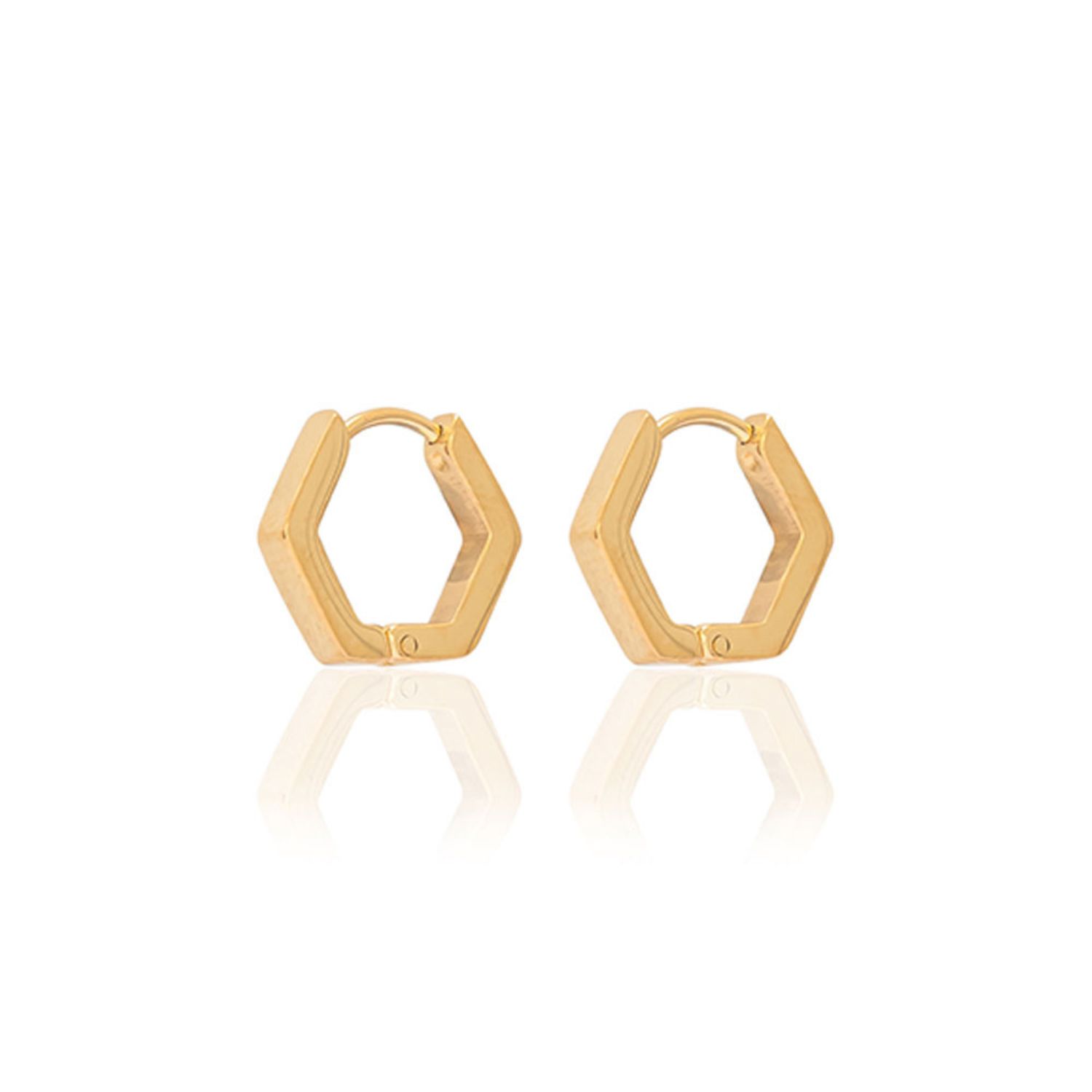 Gold Beau Huggie Hoops