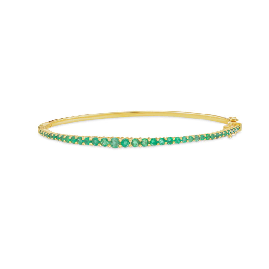 Gold Bracelet With Emeralds