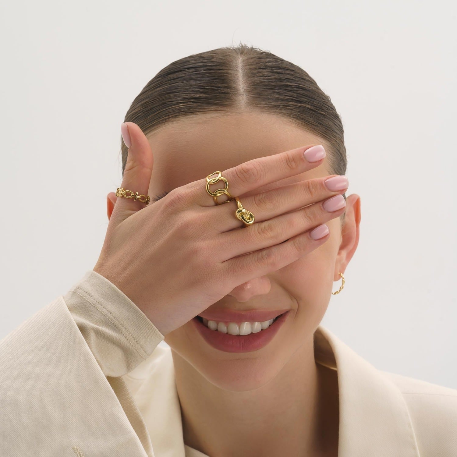 Gold Chain Link Stacking Ring