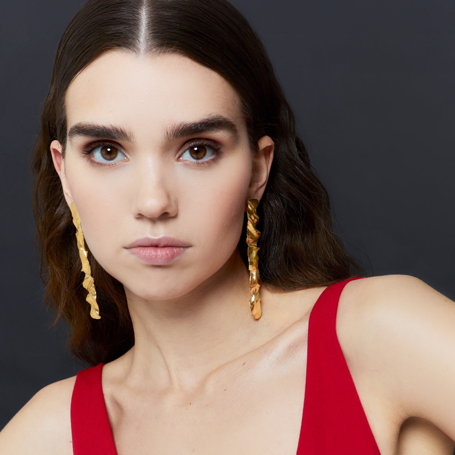 Gold Clemence Earrings
