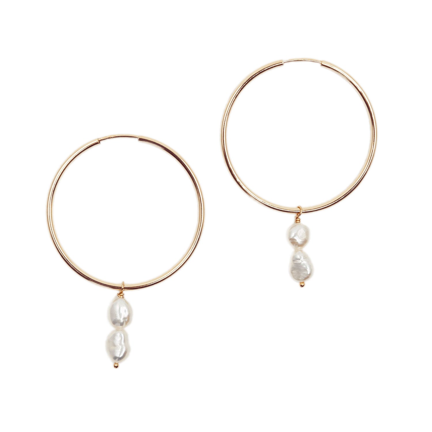 Gold Continuum Hoops