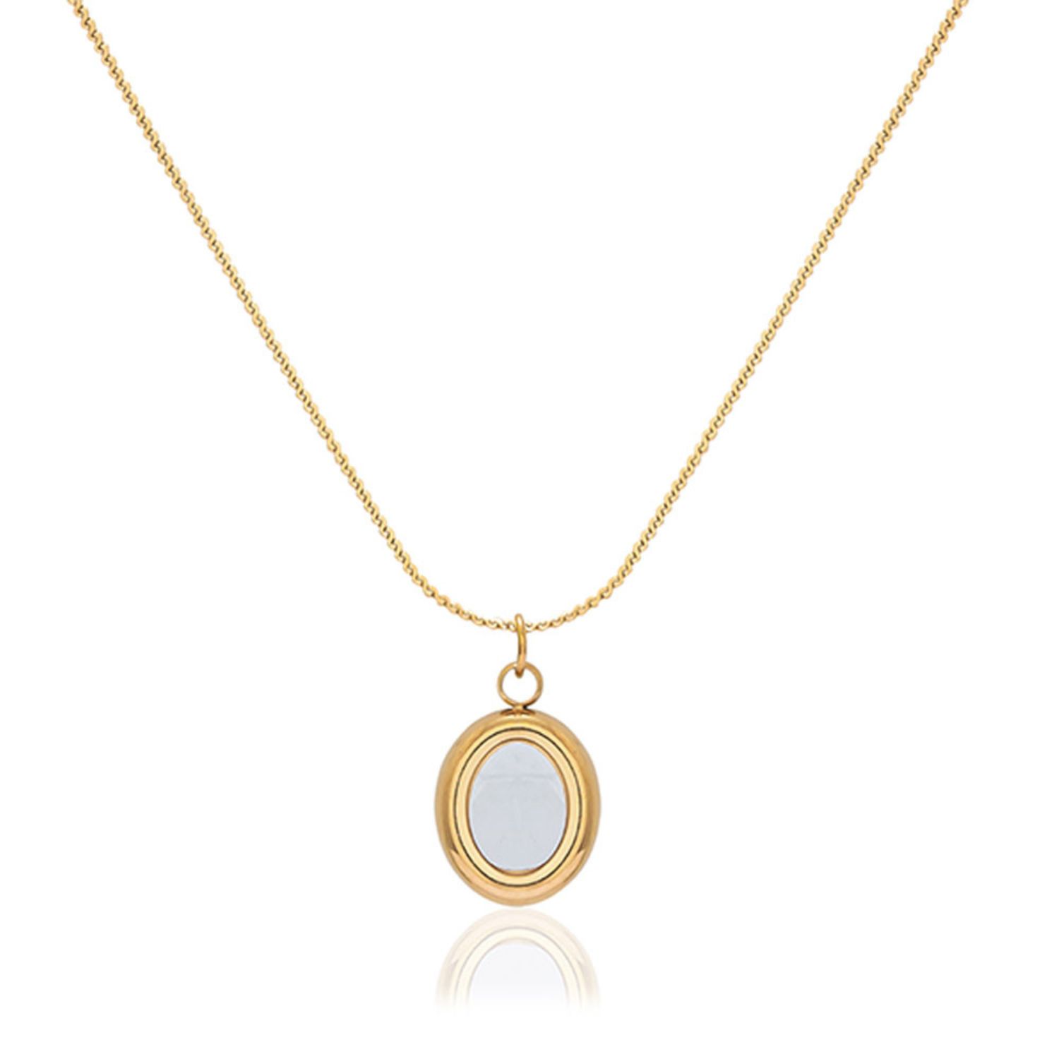 Gold Crimson Pearl Necklace