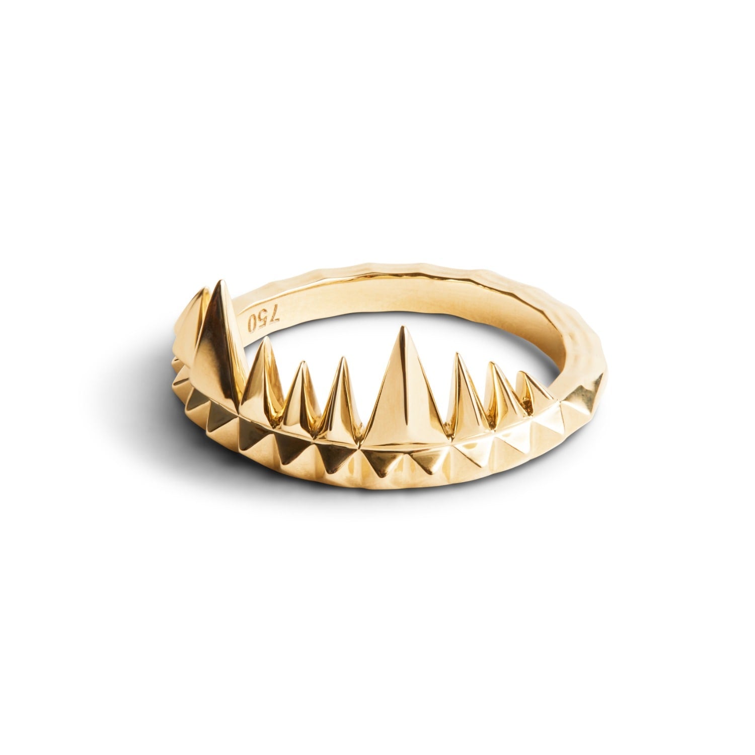 Gold Crocodile Bite Ring