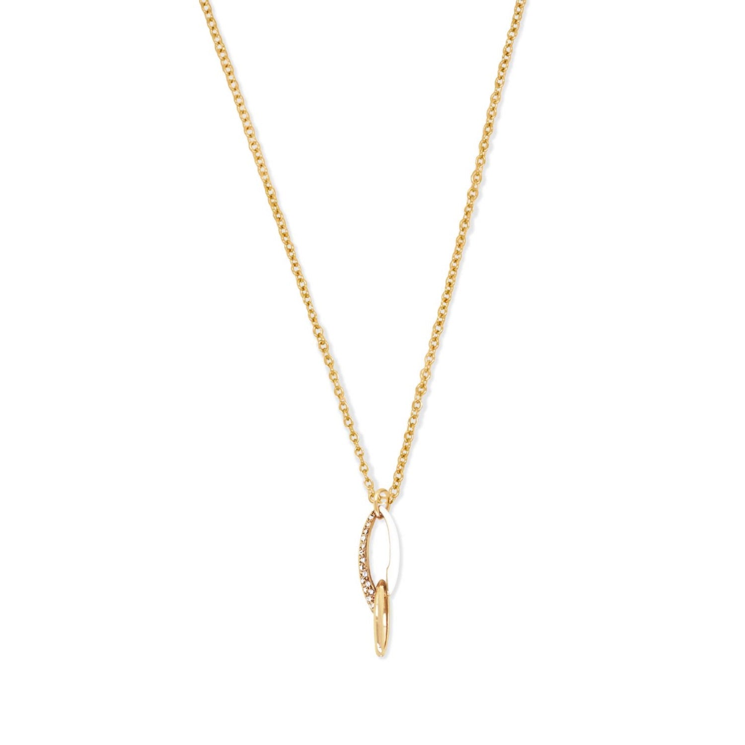 Gold & Crystal Necklace, Series Link