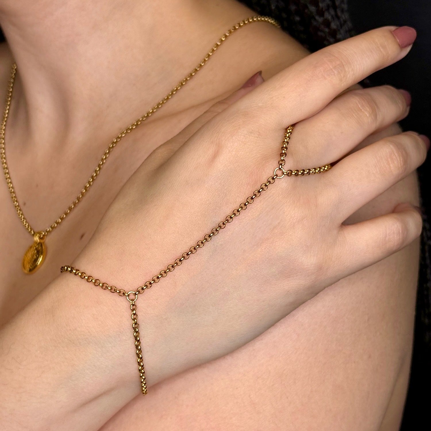 Gold Hand Chain