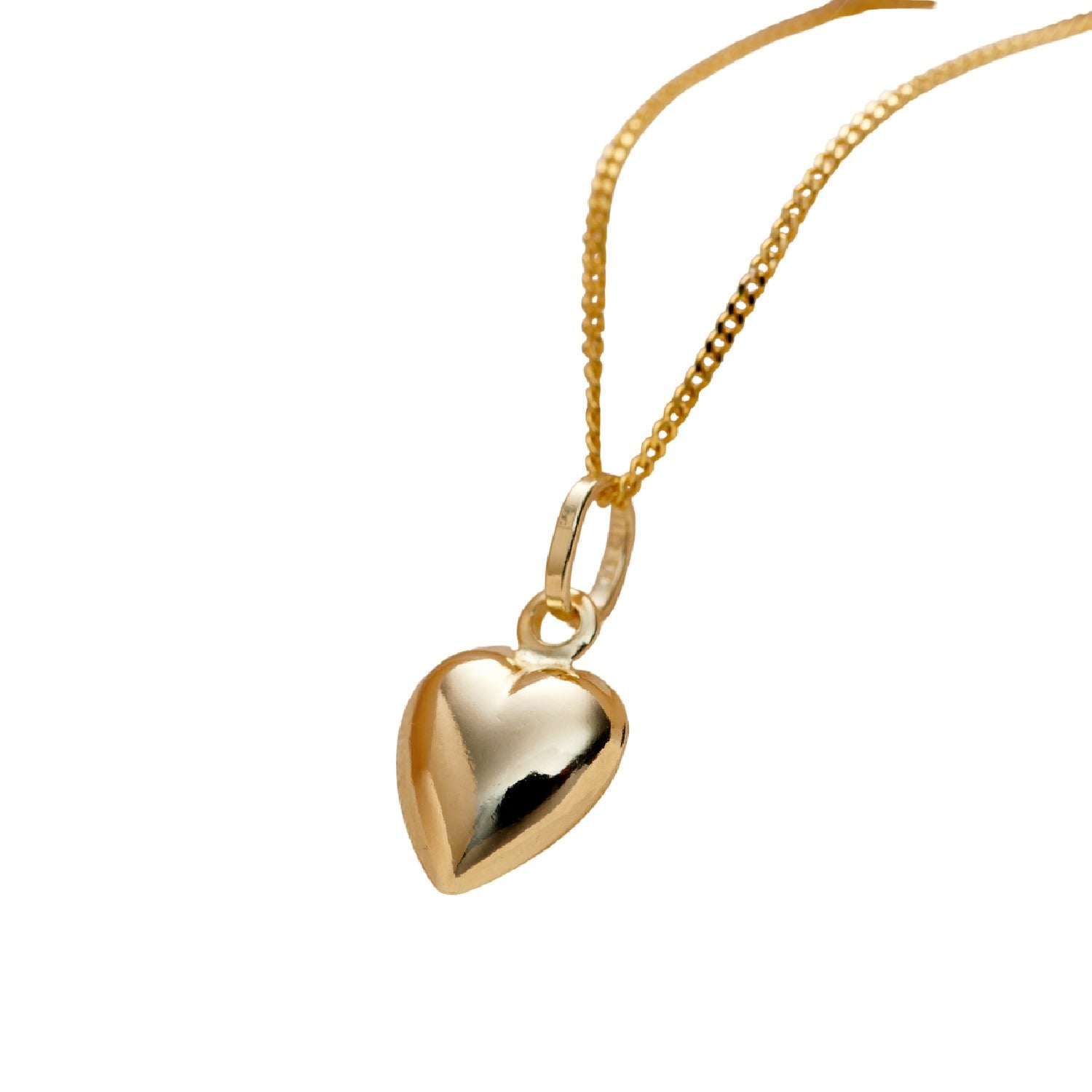 9Ct Gold Heart Charm Necklace