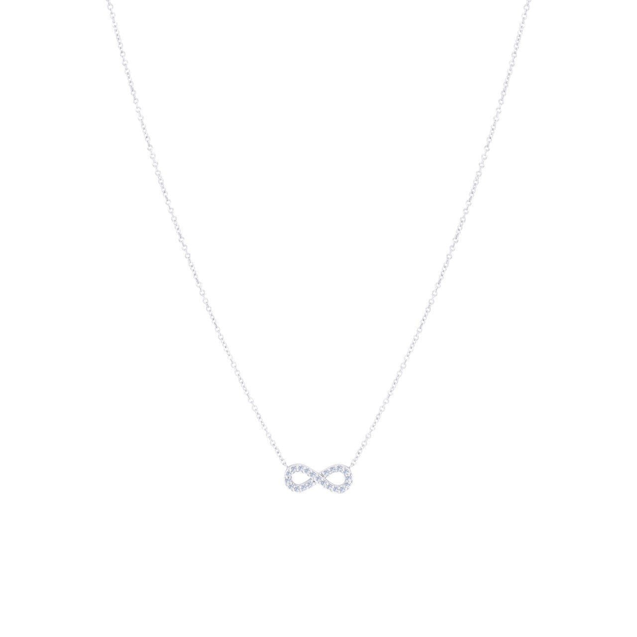 Gold Infinity Necklace With Diamonds