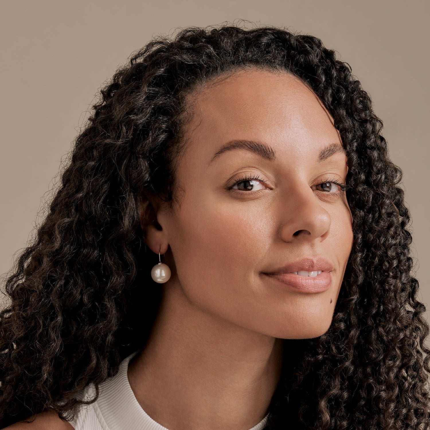 Gold Leverback & Pearl Earrings