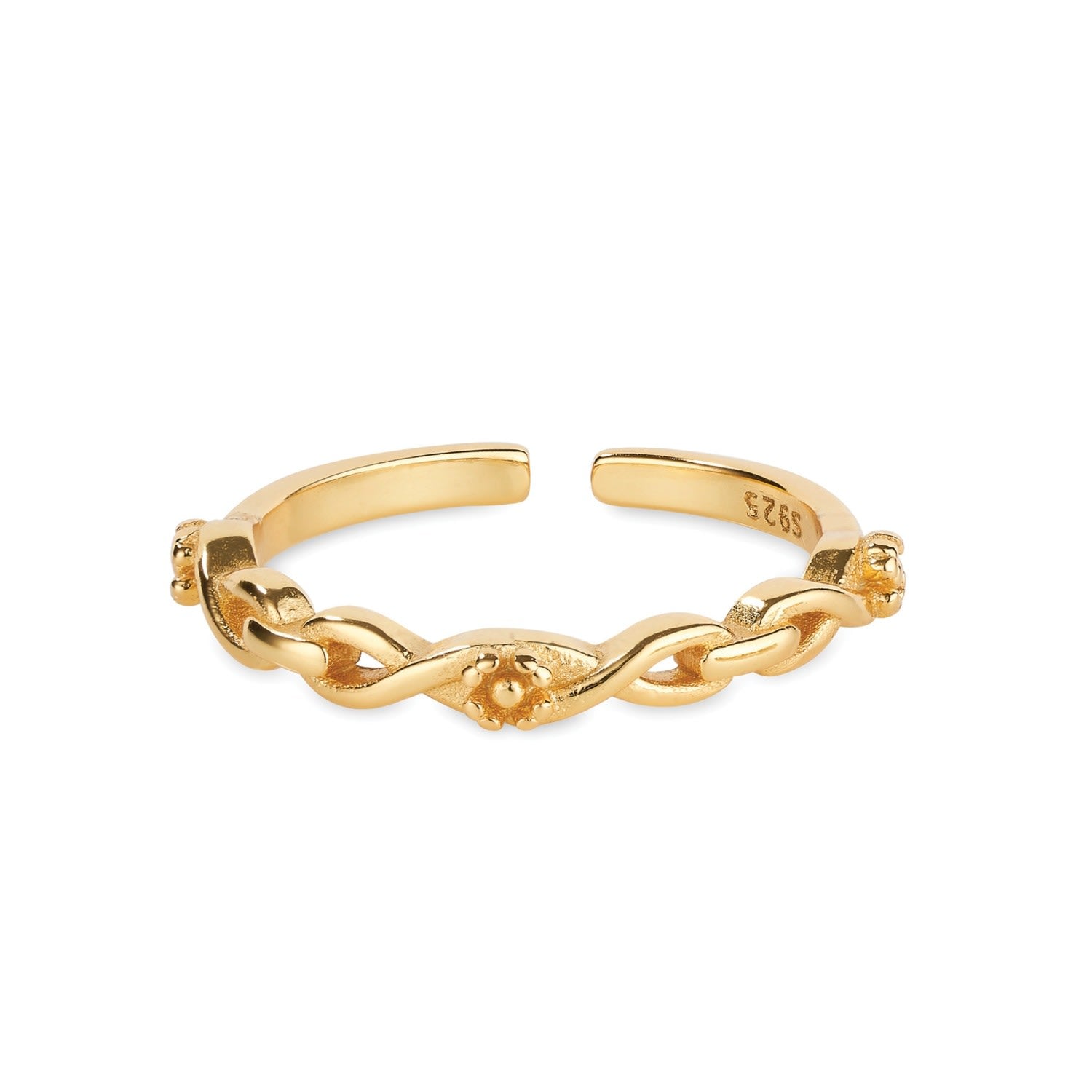 Gold Link Stackable Ring