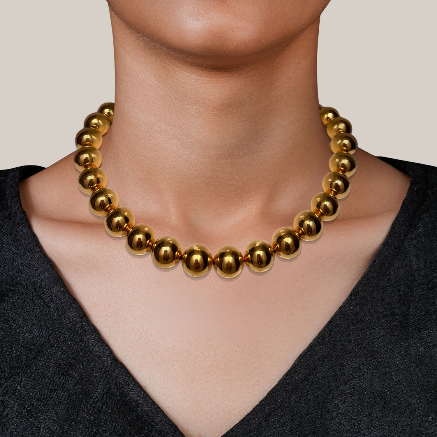Gold Lucille Ball Necklace