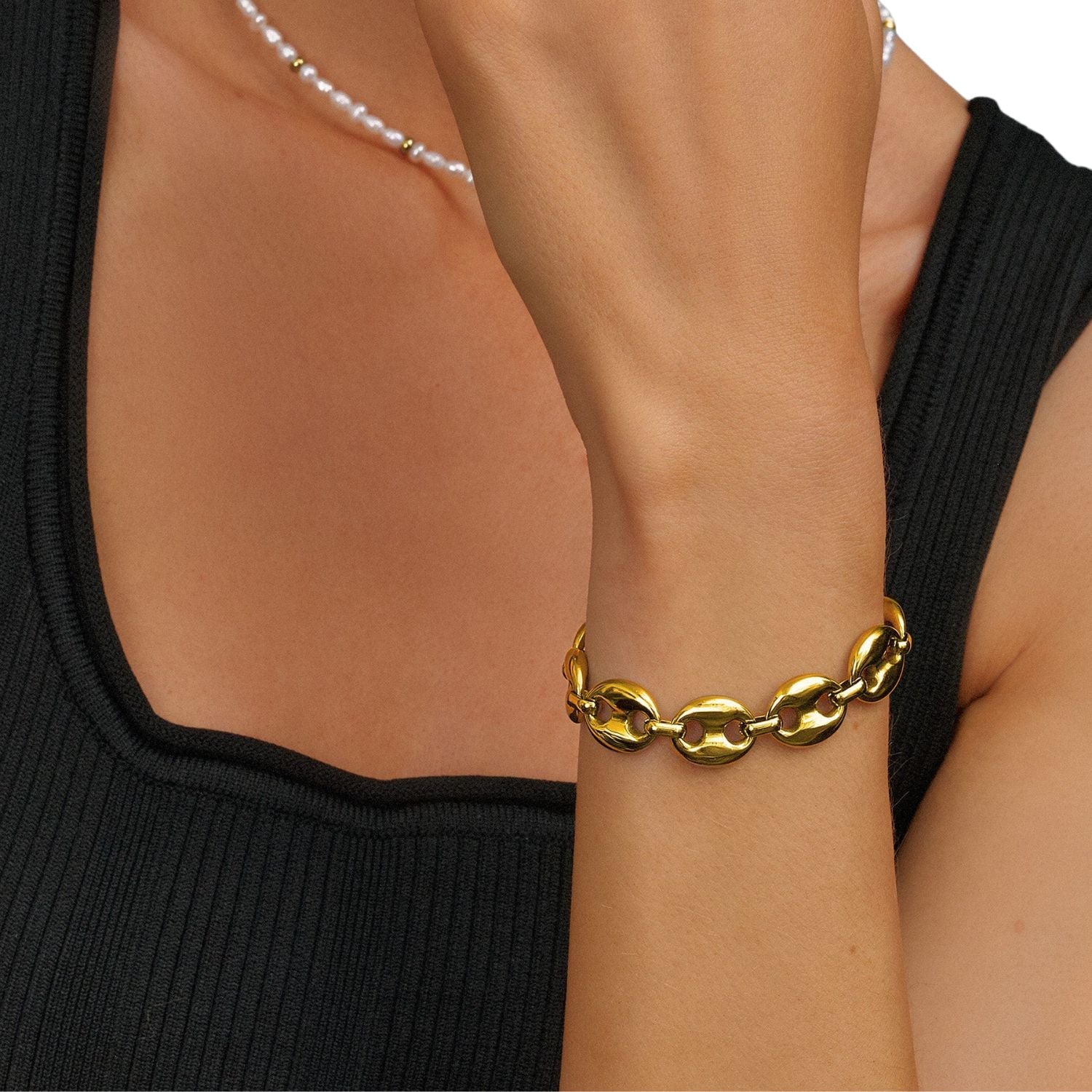 Gold Mariner Link Bracelet