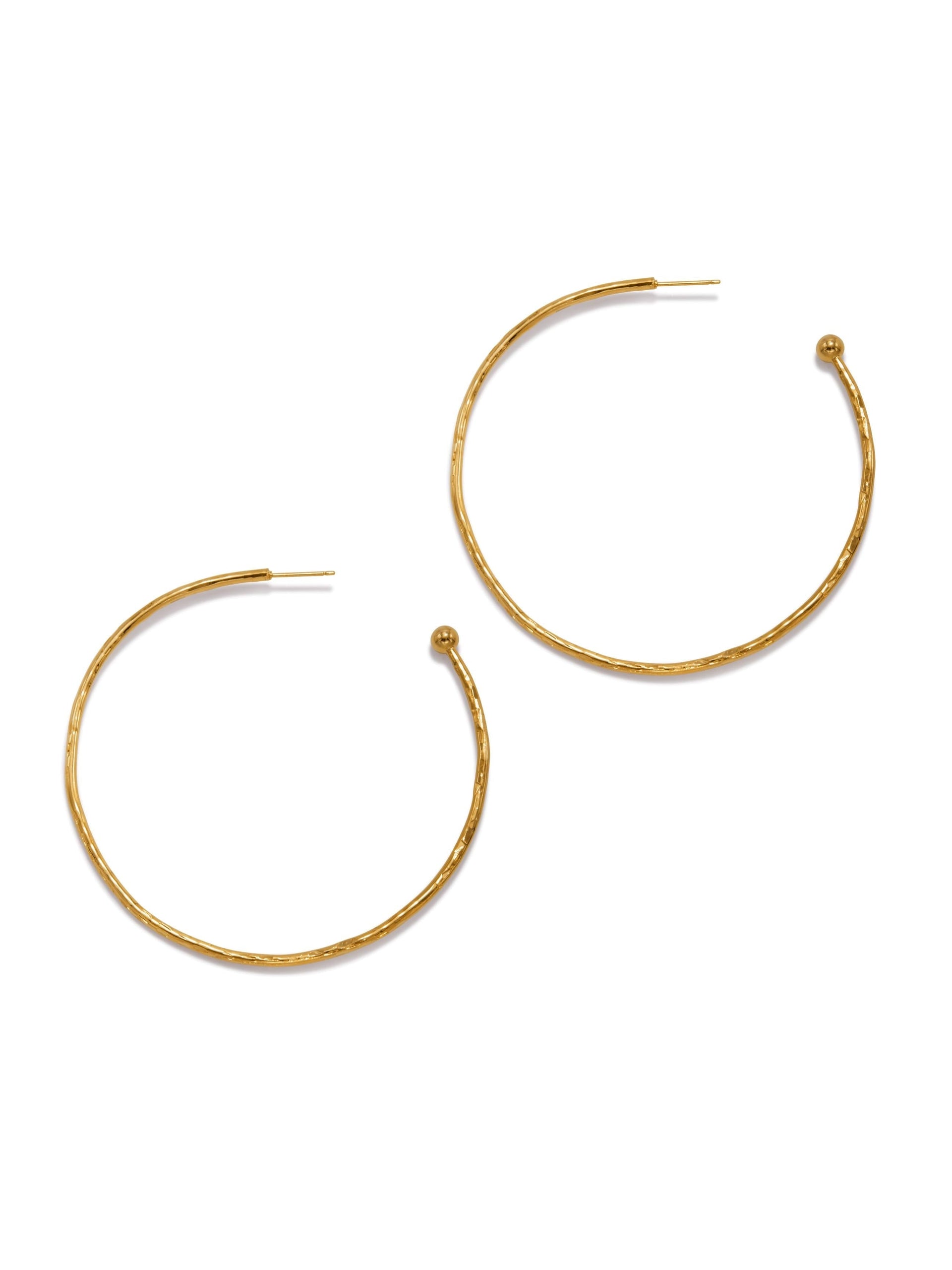 Gold Medium Hooptastic Post Earrings