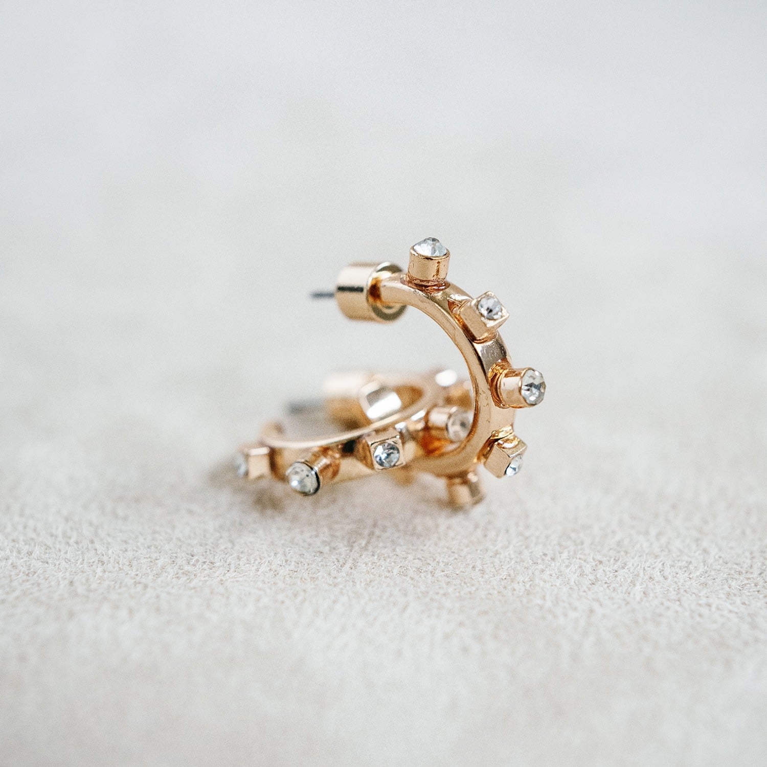 Gold Metal Mini Hoop