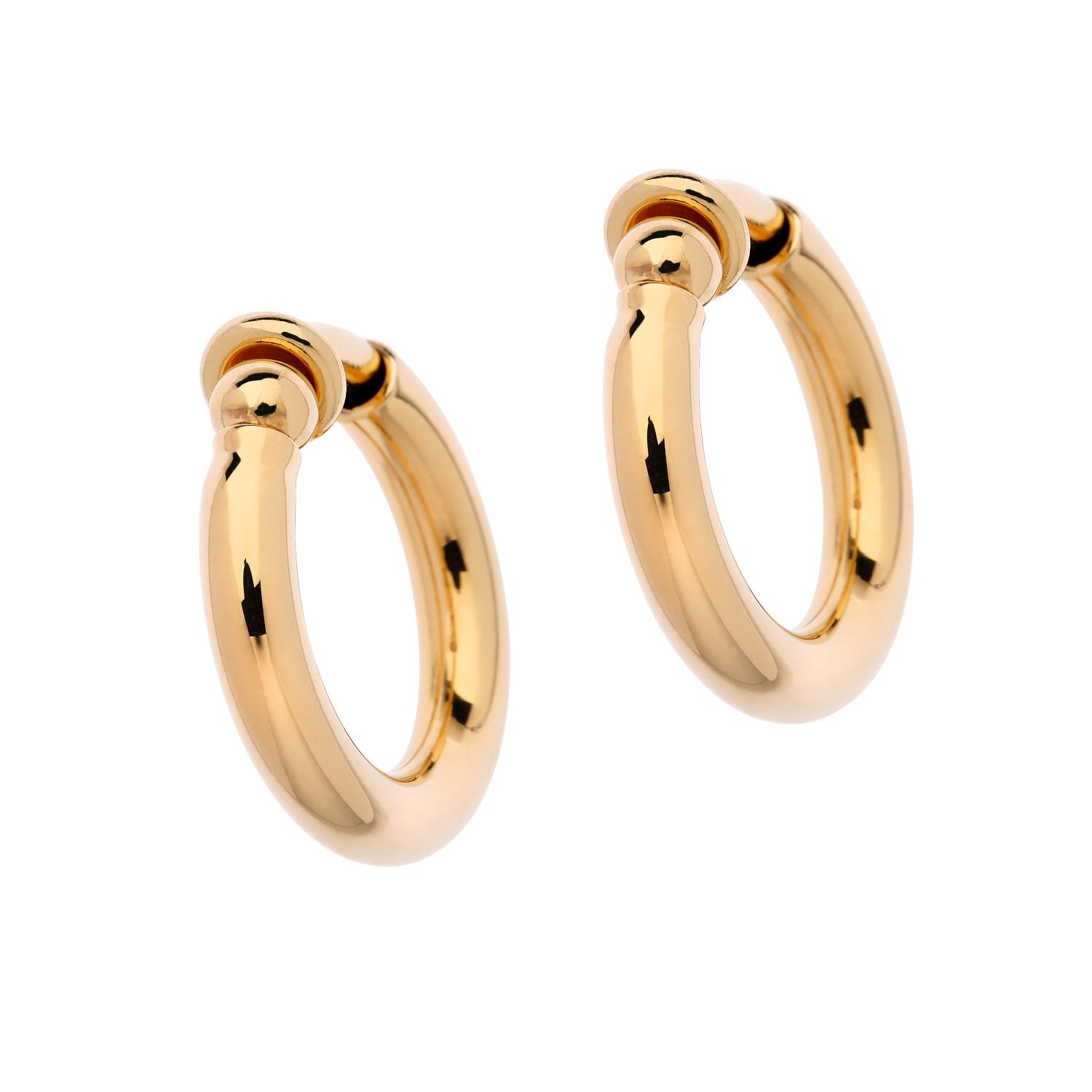 Gold Mini Hoop Clip Earrings