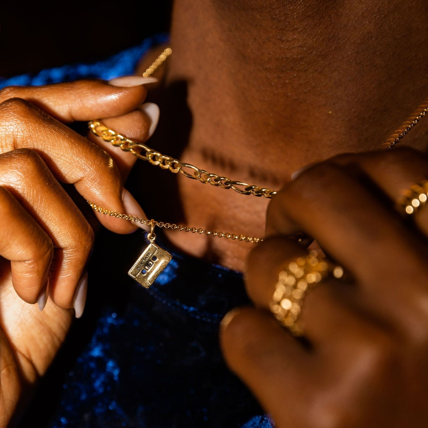 Gold Mix Tape Necklace