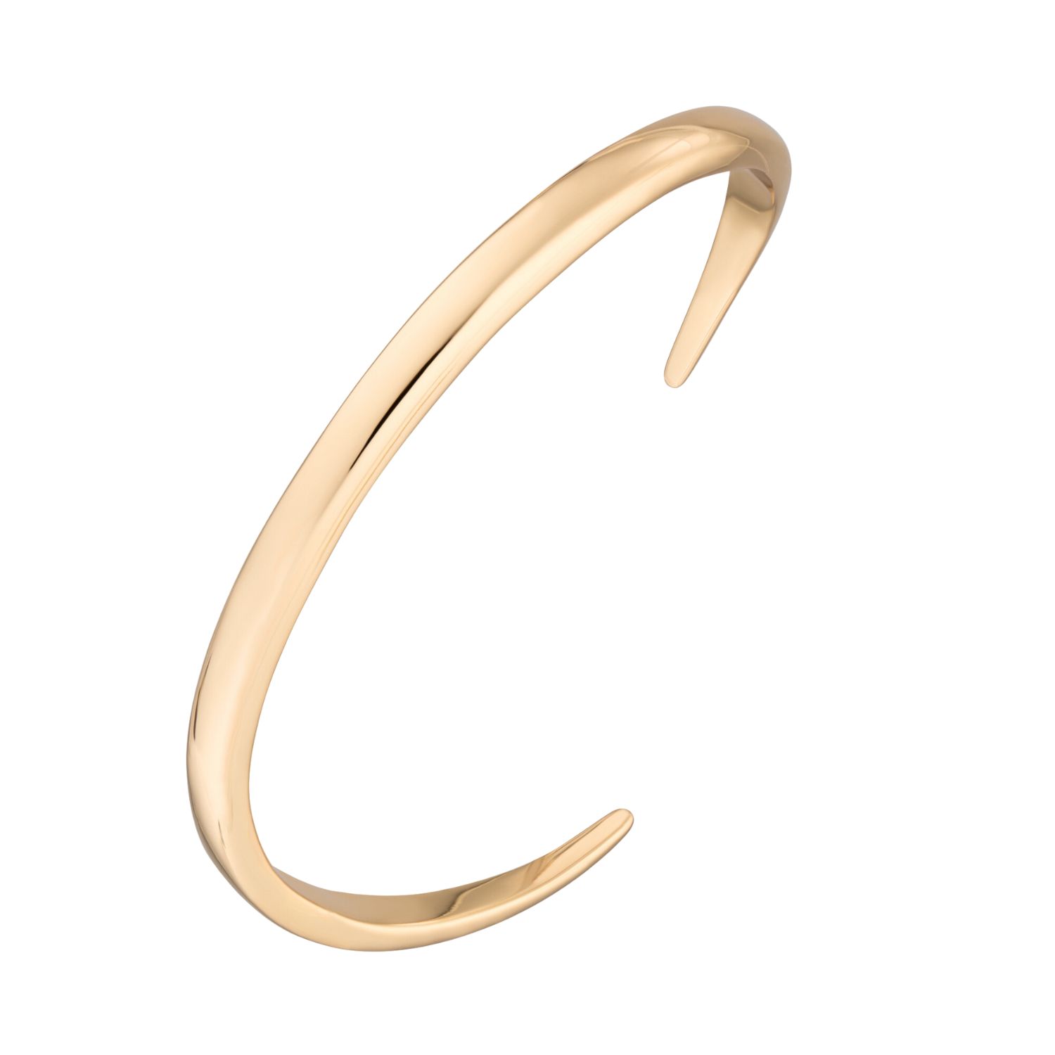 Gold Open Claw Bangle
