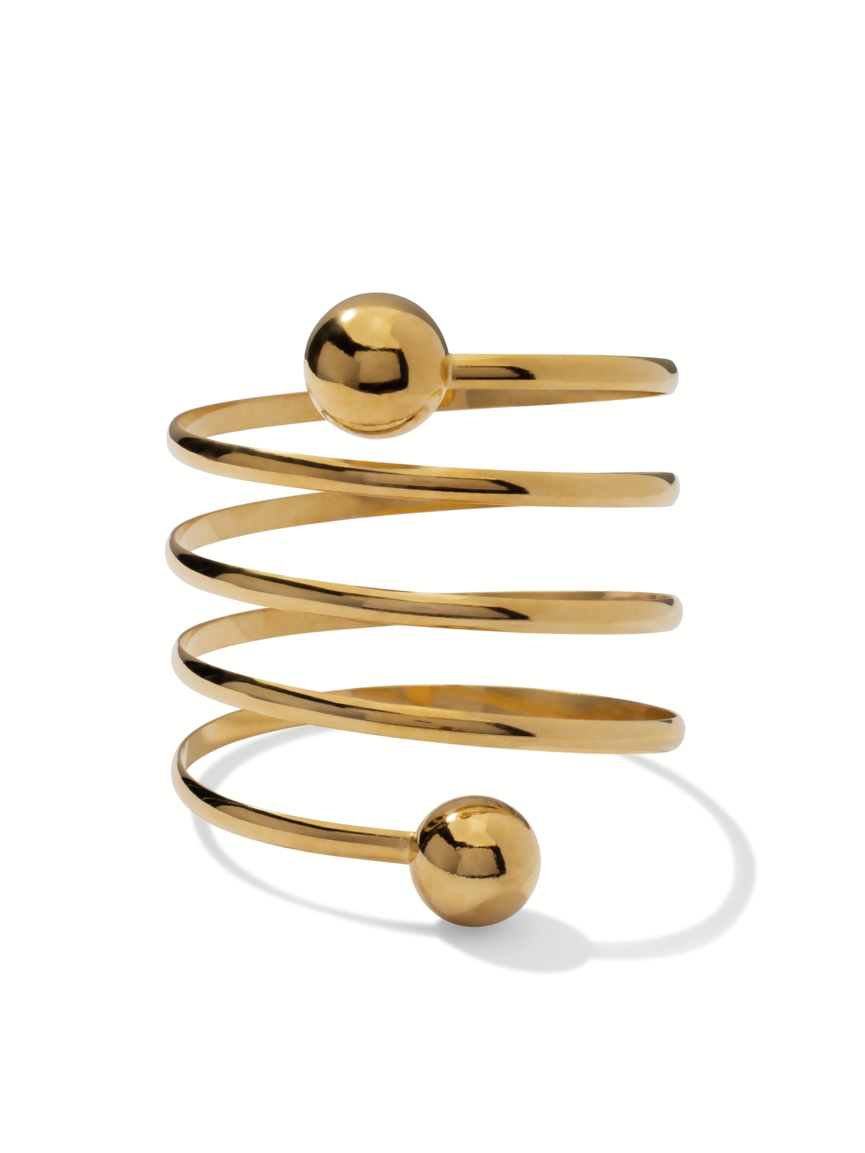 Gold Orbita Spiral Bracelet