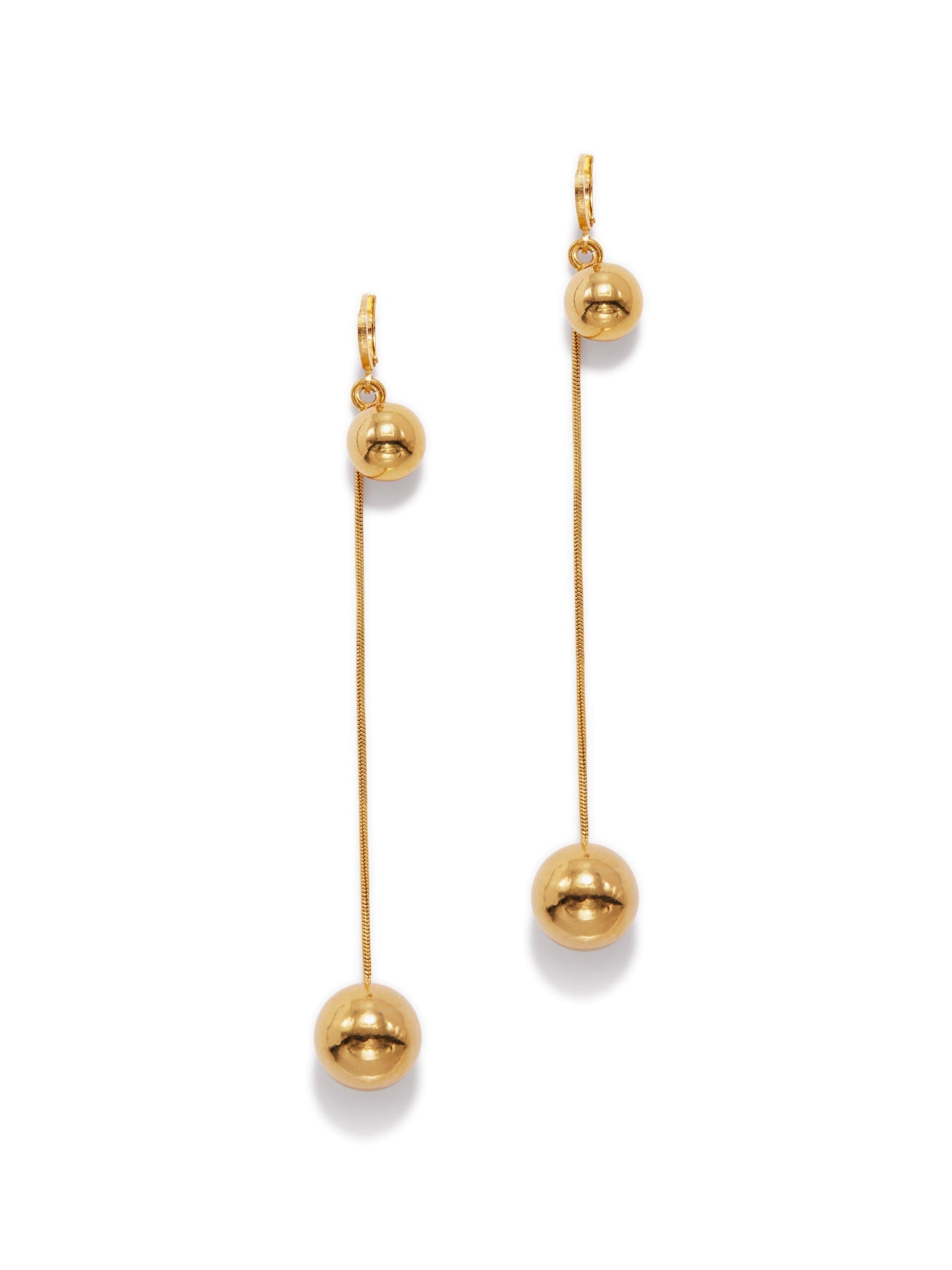 Gold Orbita Swing Hook Earrings