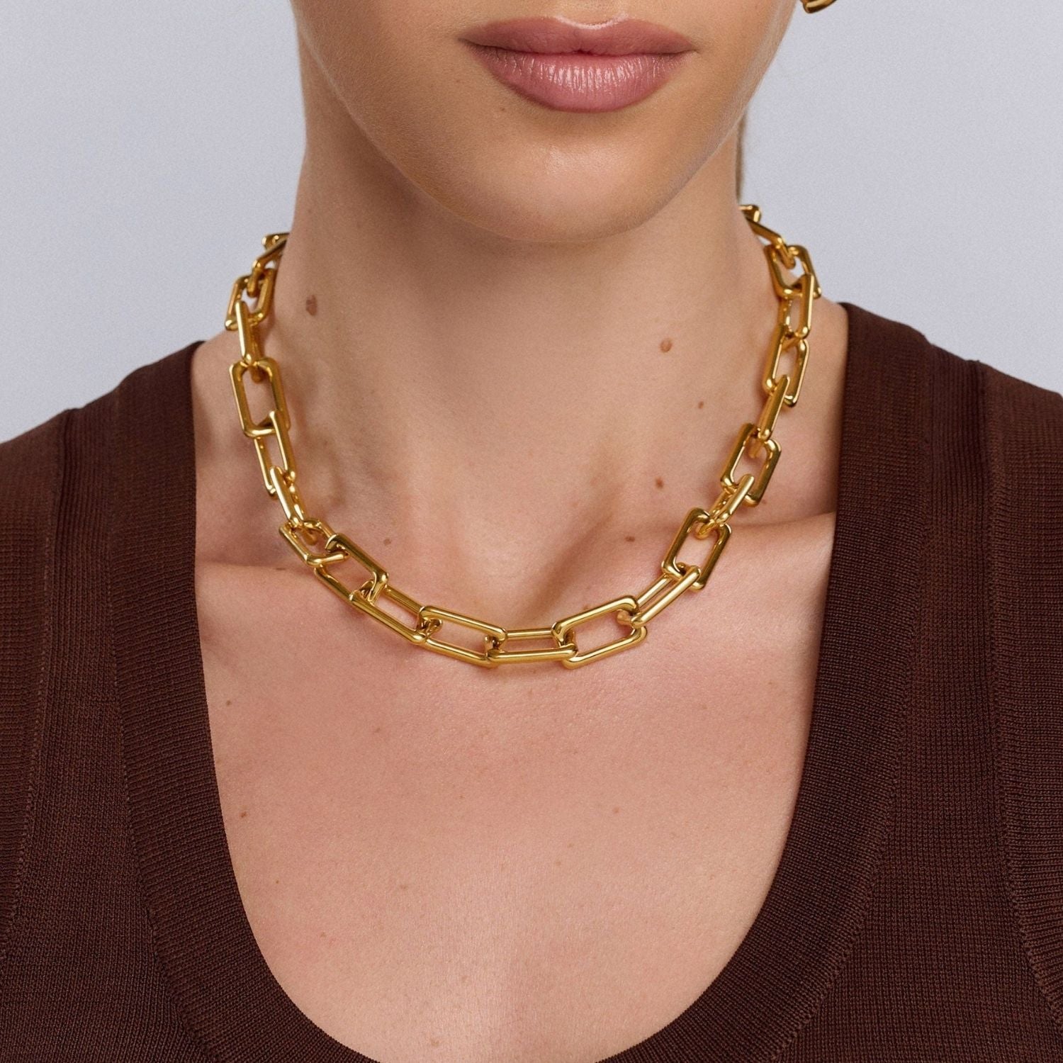 Gold Paperclip Chain