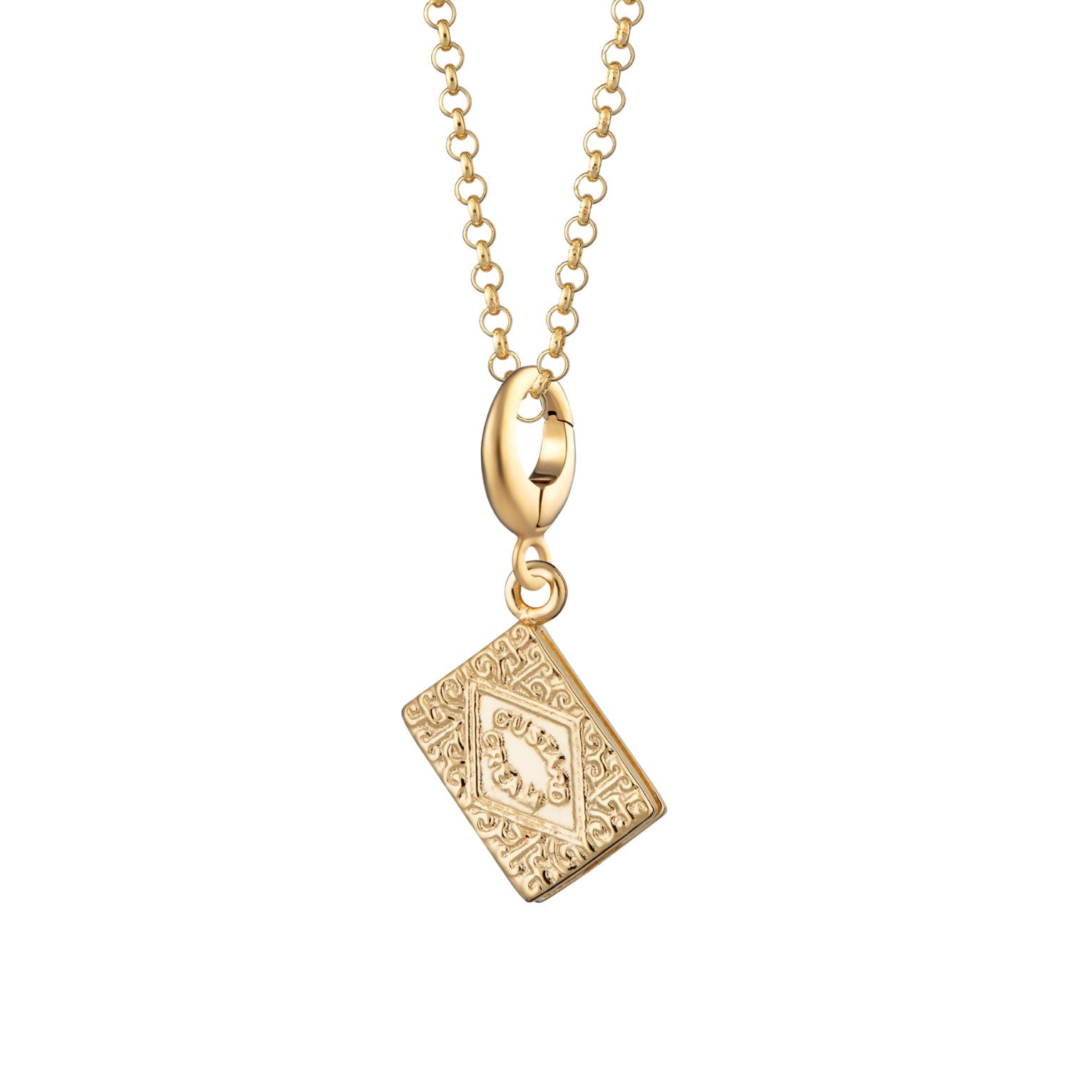 Gold Plated Custard Cream Charm Necklace