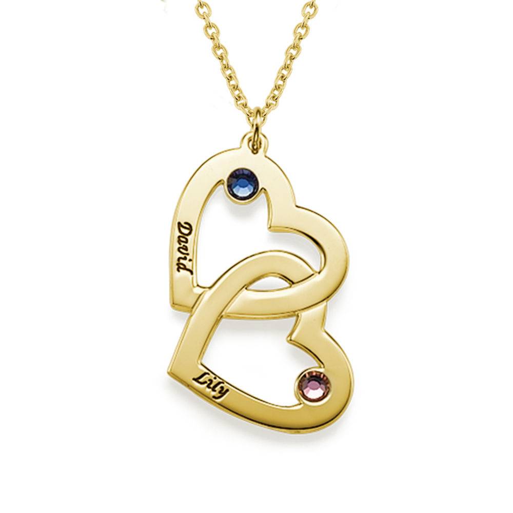 Silver Anniversary Gifts - Heart in Heart Necklace for Her - Mom Necklace Silver