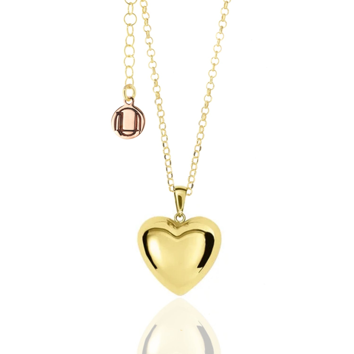 Gold-Plated Heart Pendant Necklace In Sterling Silver – Elegant Love & Passion Jewelry Gift
