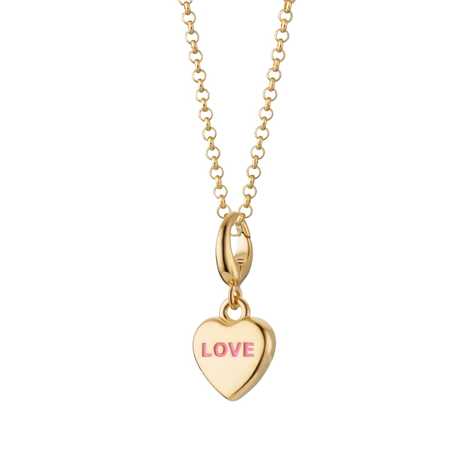 Gold Plated Love Heart Sweet Charm Necklace