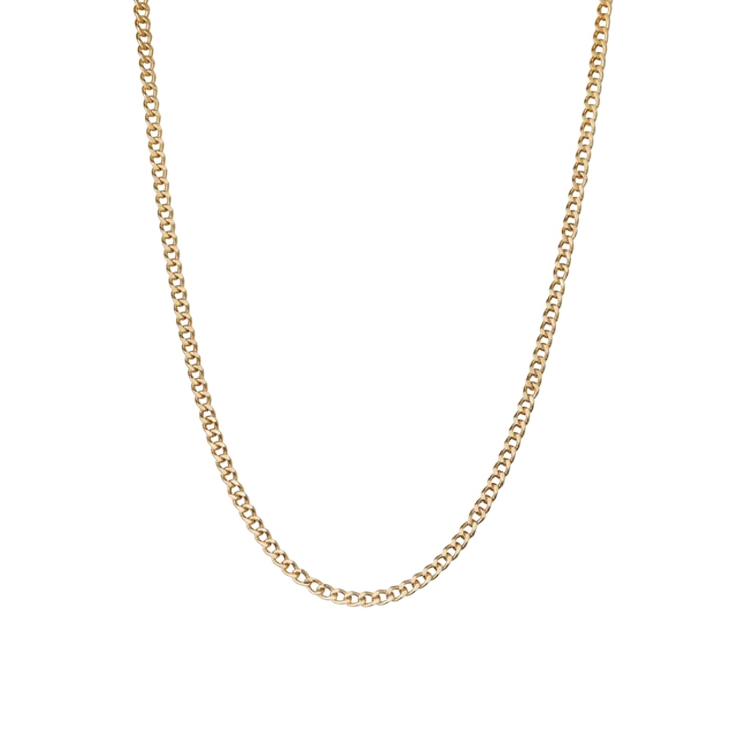 Gold Plated Women's Cuban Chain Layering Necklace