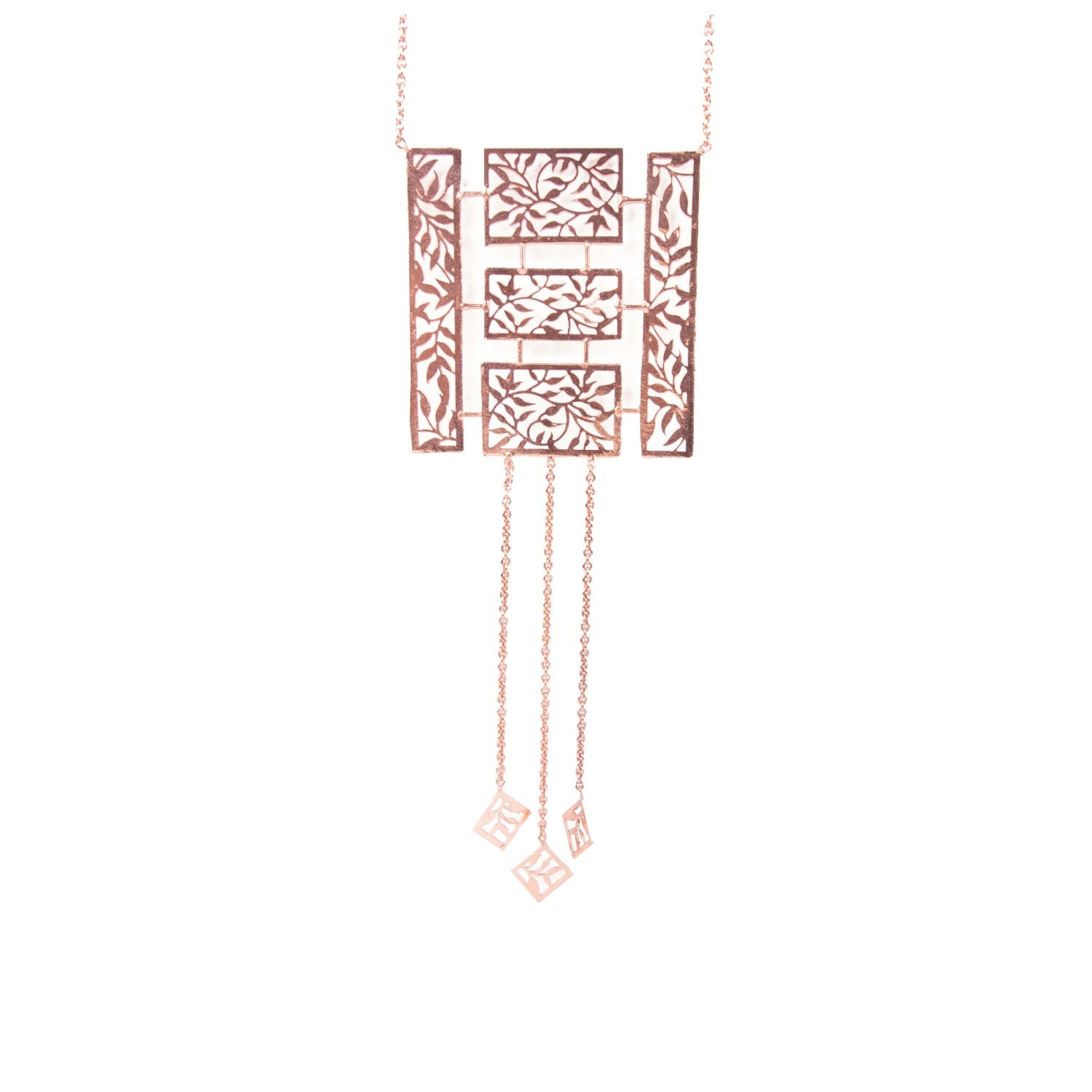 Gold Raqs Pendant With Filigree