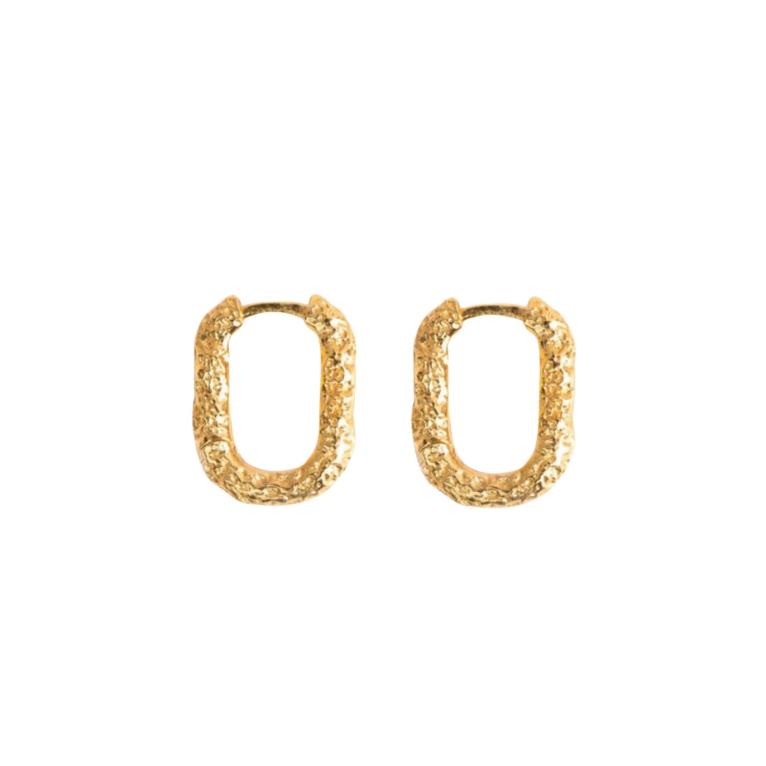 Gold Rockpool Hoops