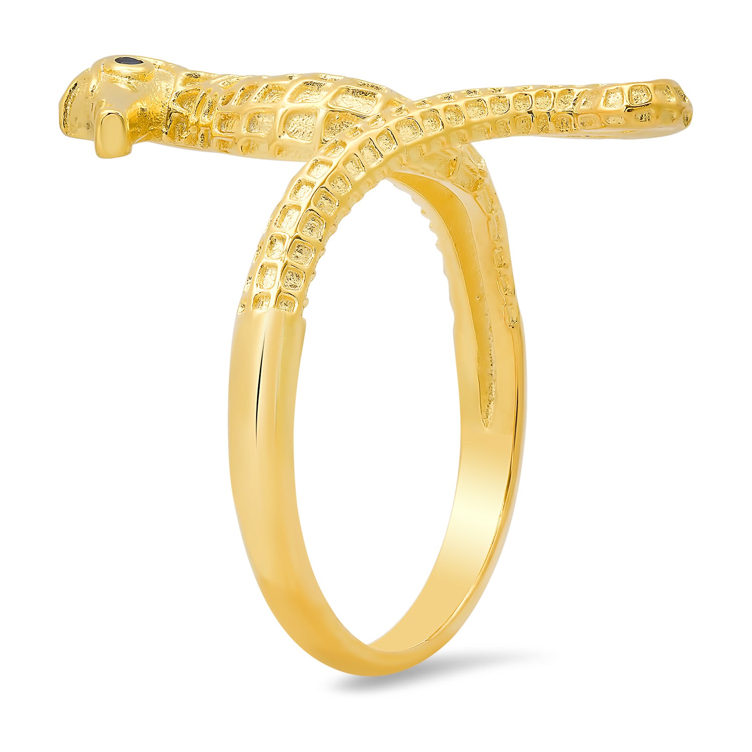 Gold Sapphire Cz Seahorse Ring