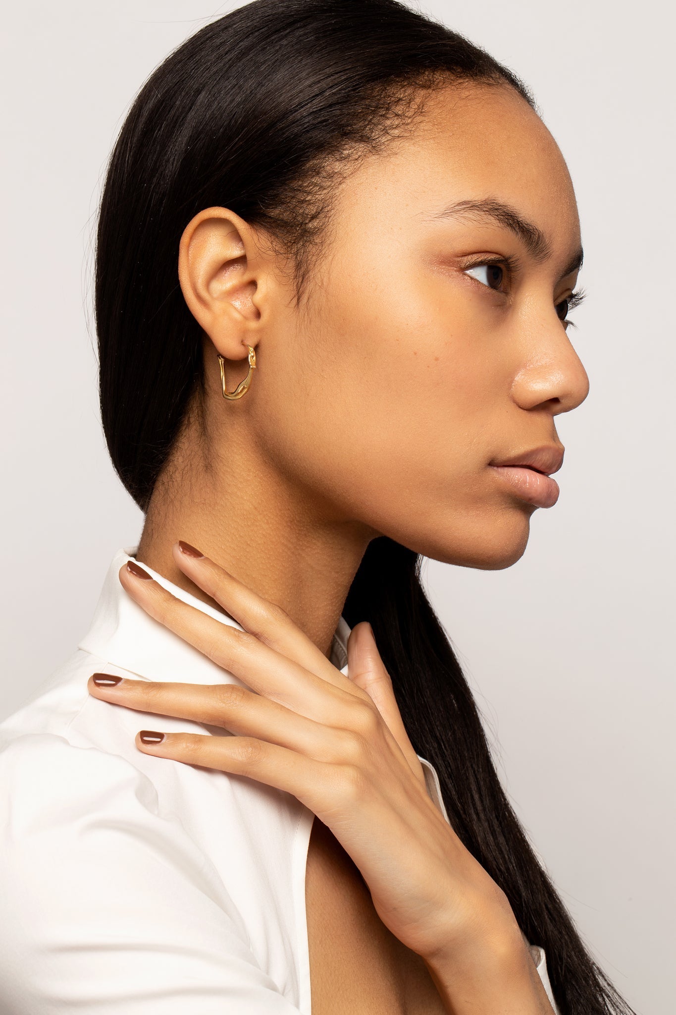 Gold Small Scarlett Hoops