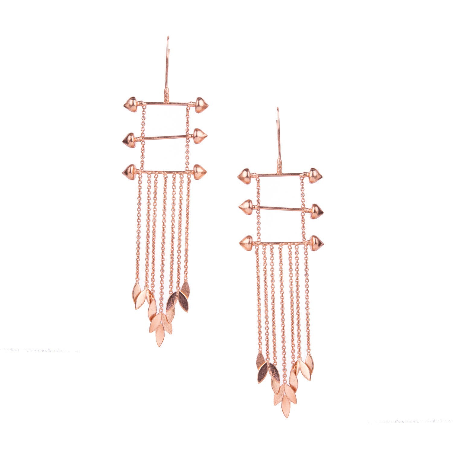Gold Sifar Flow Earrings