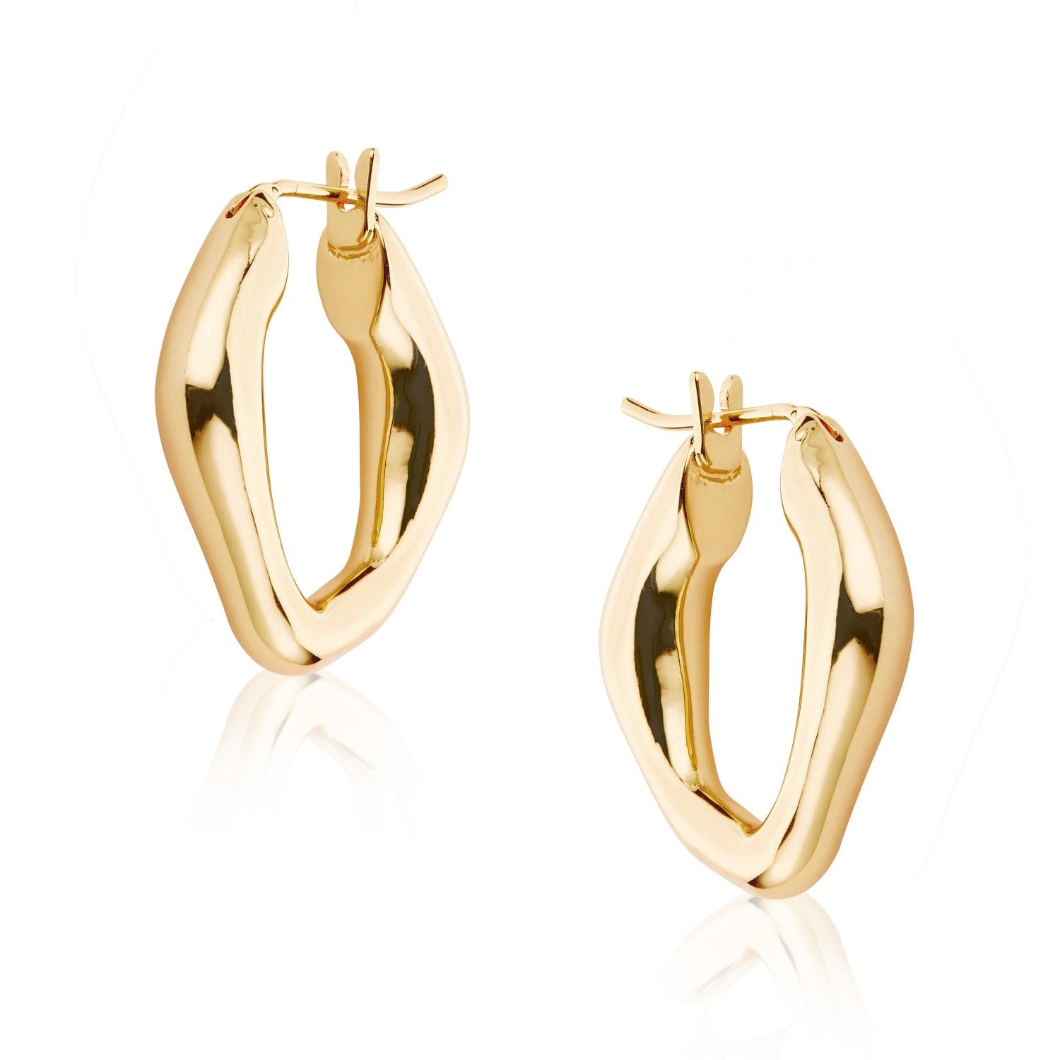 Gold Signature Hoop Earrings - Liv
