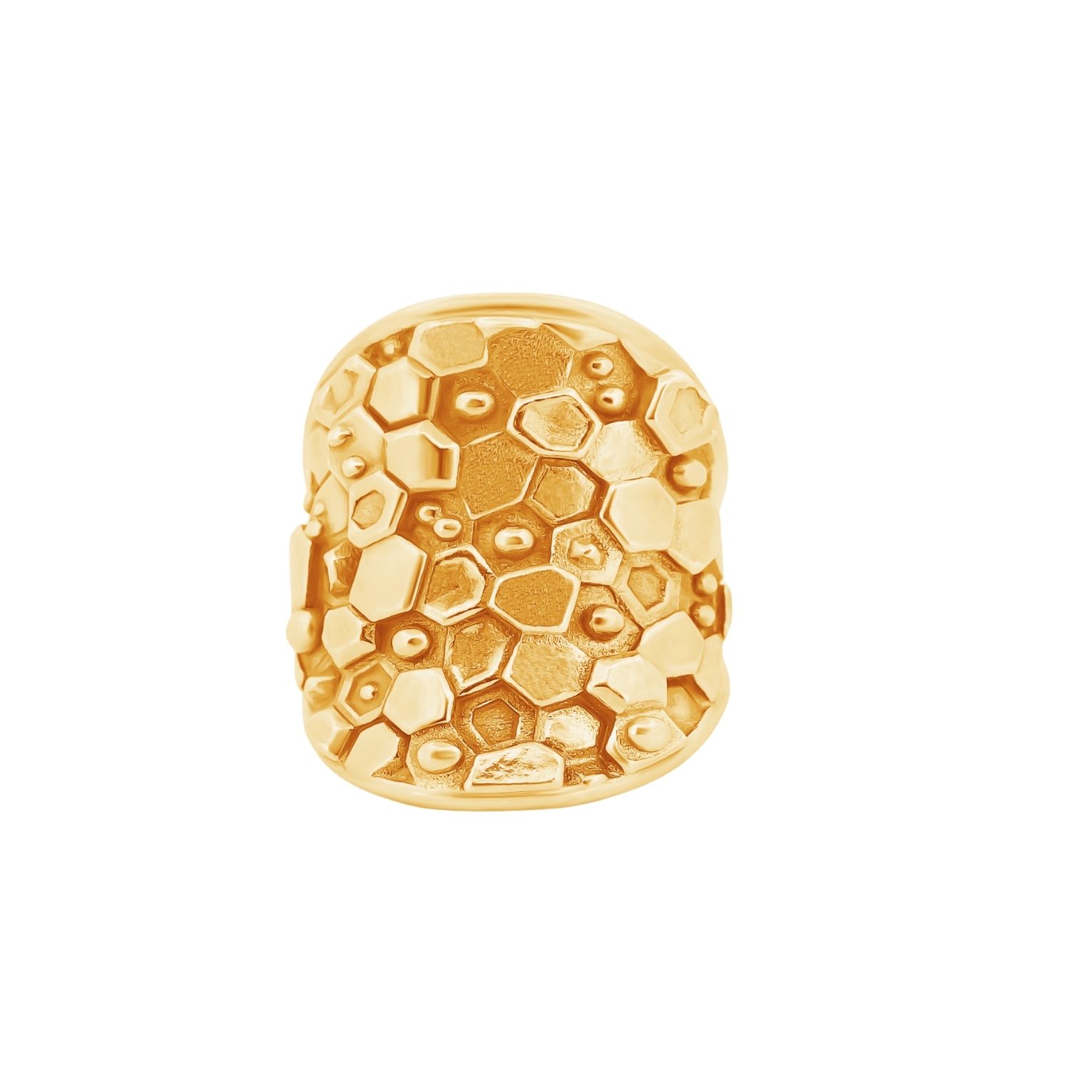 Gold Statement Saddle Ring - Hemera