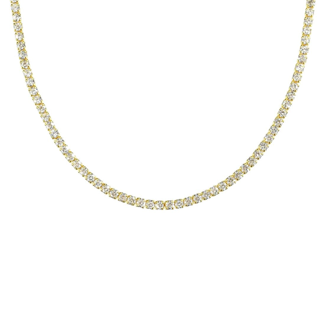 Gold Tennis Necklace