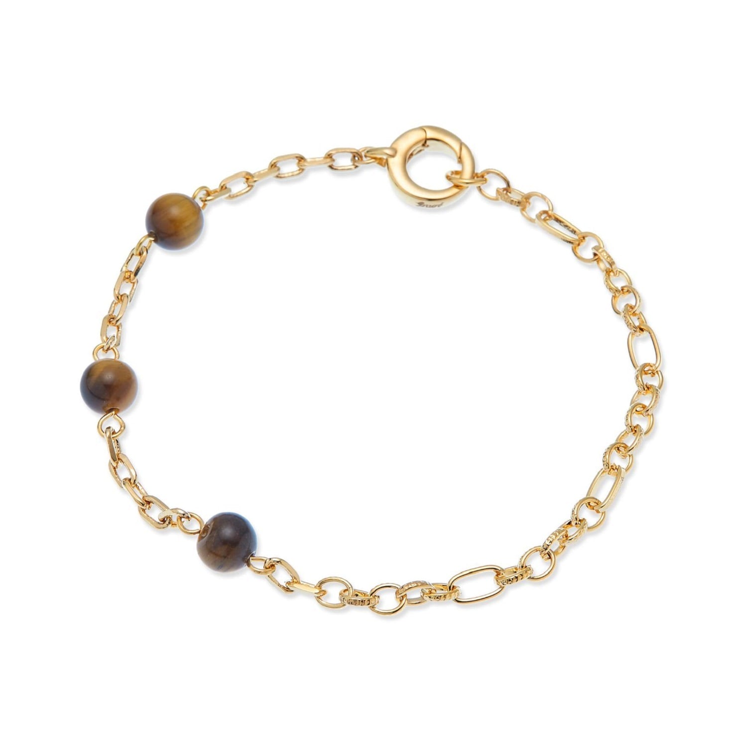 Gold & Tiger Eye Bracelet, Series Gem Mix