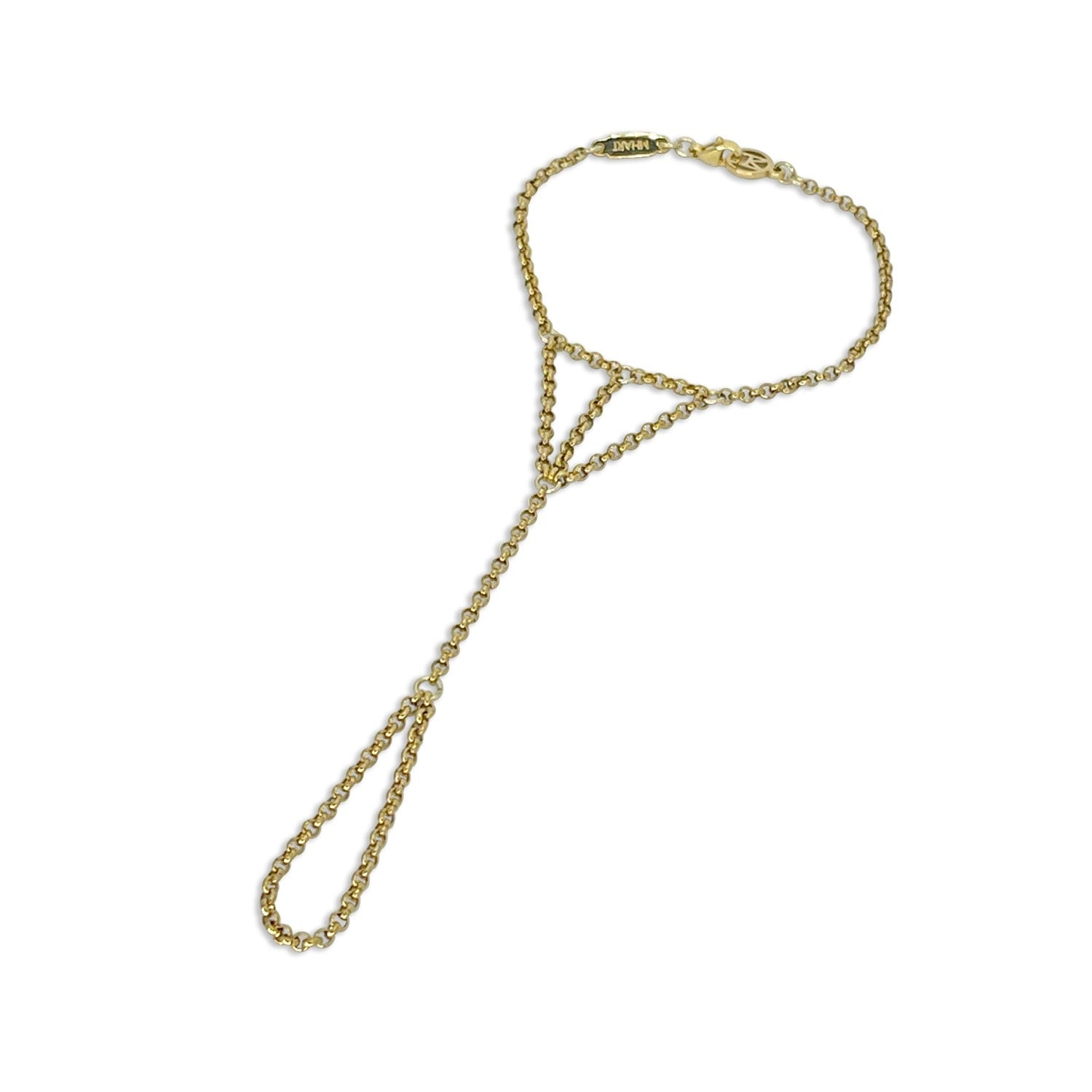 Gold Triple Chain Hand Chain