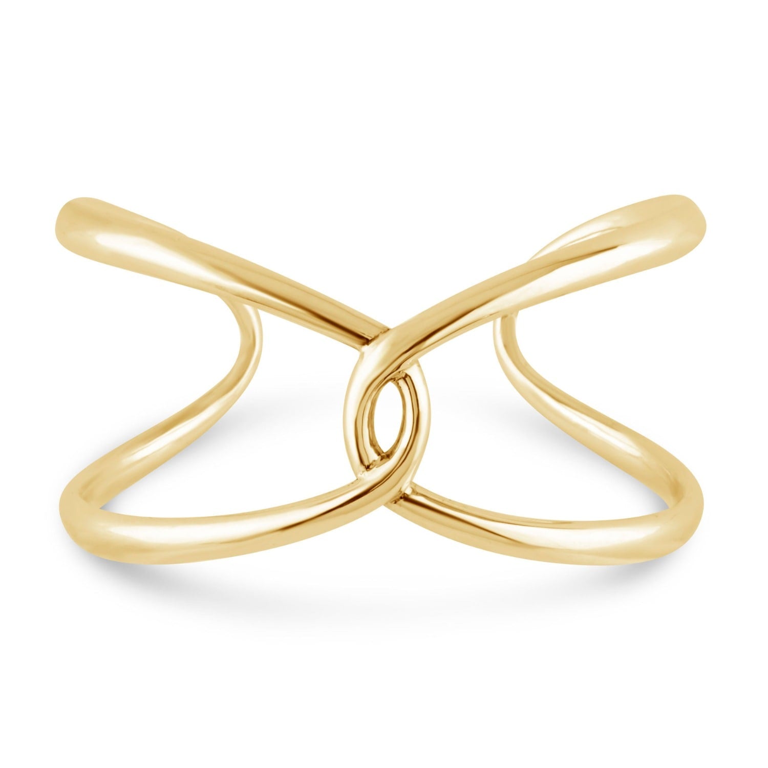 Gold Twist Open Cuff