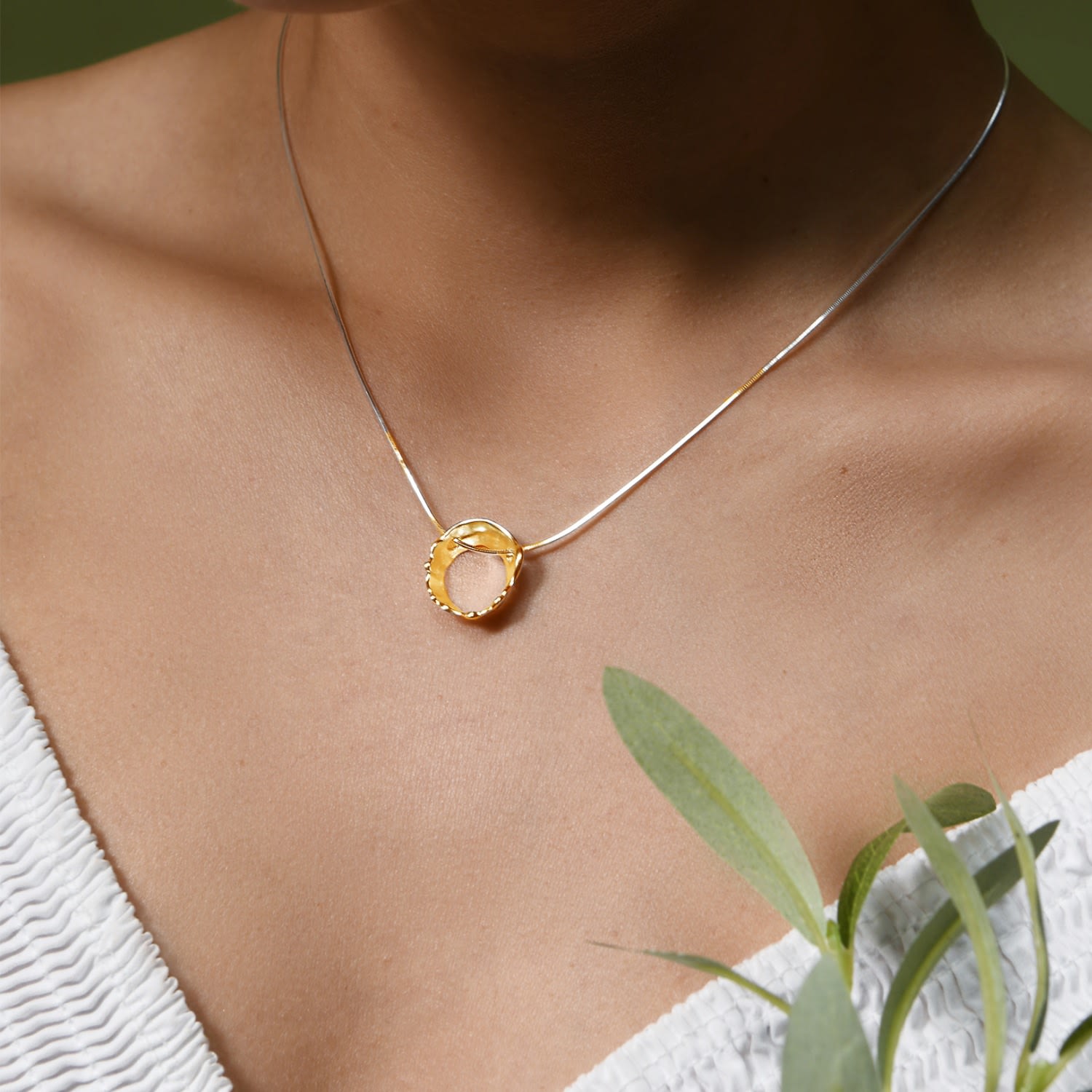 Gold Vermeil Findhorn Circle Necklace