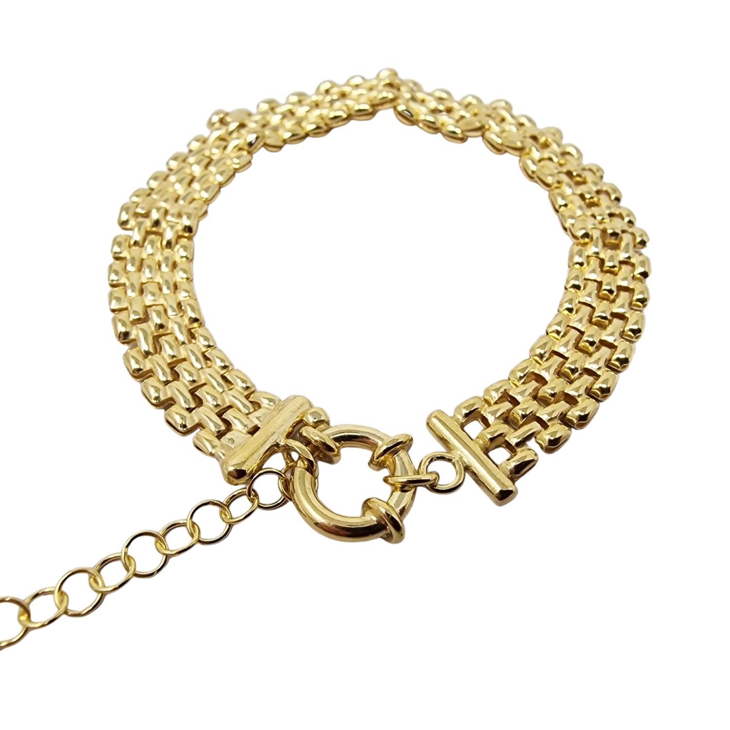 Gold Vermeil Luxury Woven Mesh Bracelet